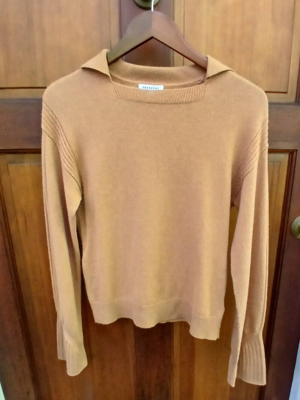CRESCENT Camel Wool/Cashmere Sweater - EUC